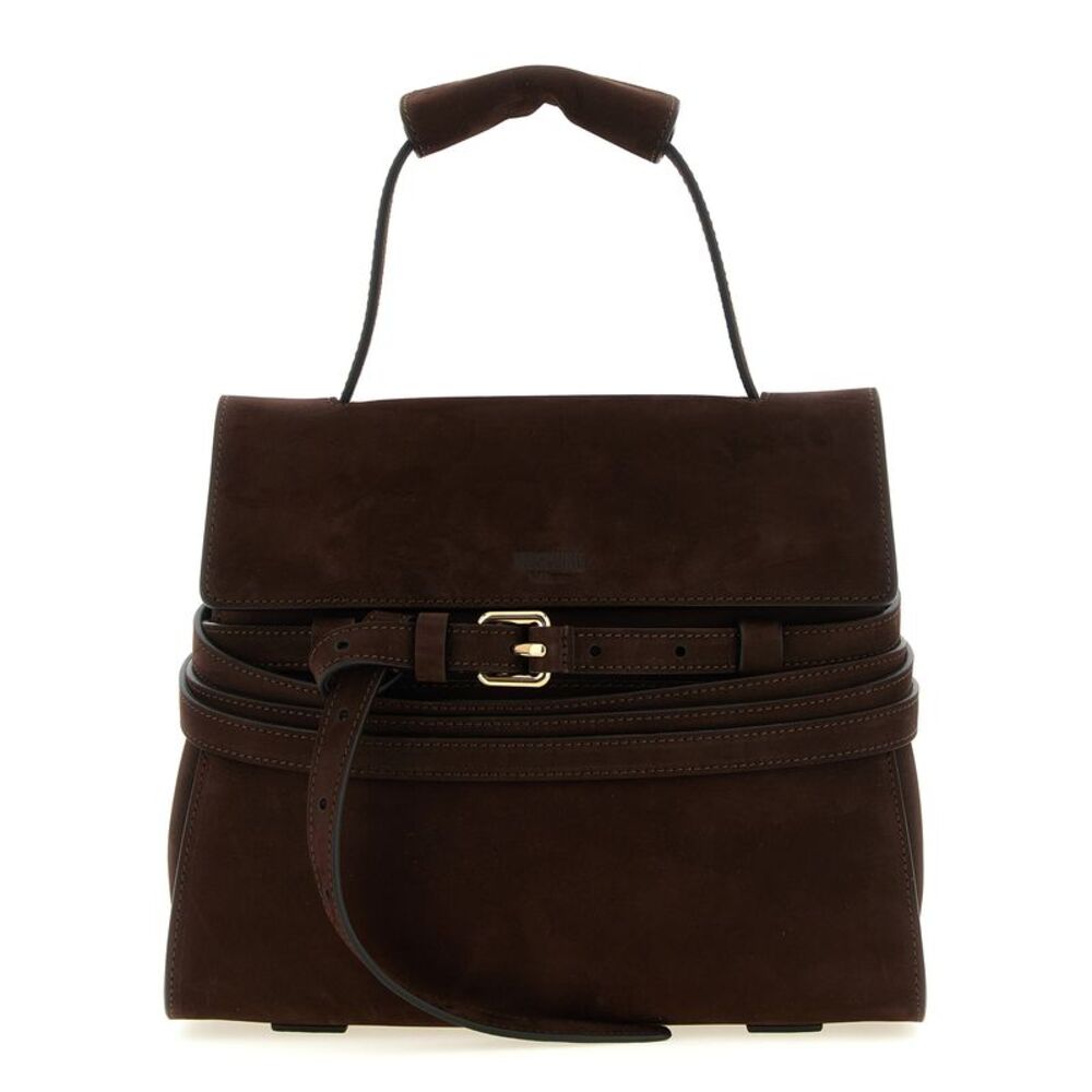 Moschino Brown Calfskin Women's Handbag